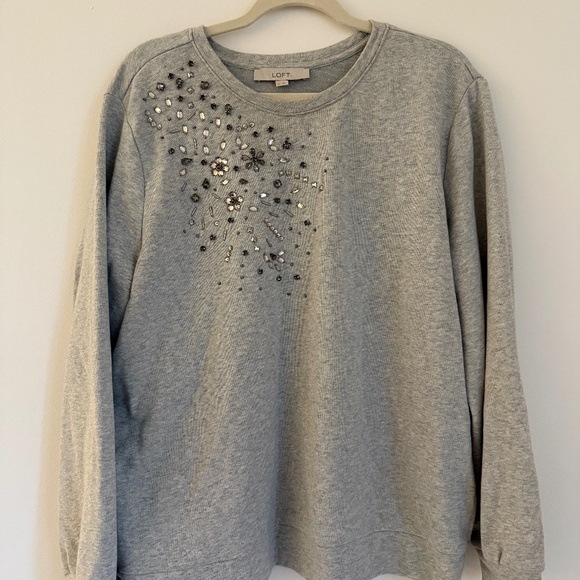 LOFT Embellished Sweatshirt - Picture 4 of 7